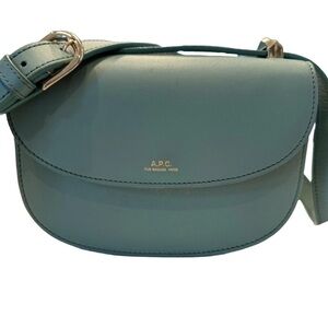 A.P.C. Geneva Women’s Mini Leather Crossbody Bag.  Tiffany Blue NWOT MSRP $675